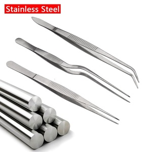 Pinzas de cocina de acero inoxidable, puntas dentadas, Juego de 3 piezas ecológico para chefs, profesionales médicos, pinzas duraderas, modelo NJ - Product Image 3