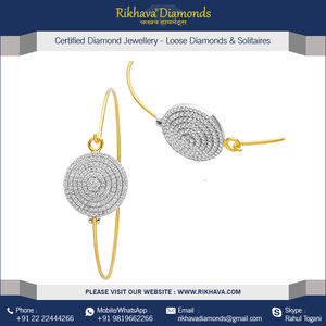 เพชร Kada-rikhava เพชรแฟชัน18kt ผู้หญิงเพชรสีเหลืองทองมาใหม่ - Product Image 4