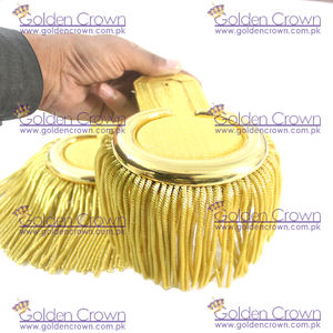 อินทรธนูไหล่สีทองสำหรับอุปกรณ์เครื่องแบบที่มีการออกแบบรูปพระจันทร์ - Product Image 3