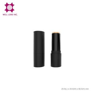 Envase de Plástico Plateado Brillante de 26 mm de Diámetro con Exterior Negro para Envases Cosméticos de Doble Extremo - Corrector, Base de Maquillaje en Barra, Lápiz Labial - Product Image 4