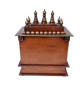 Indio hecho a mano de alta calidad adoración Templo de madera tradicional Pooja Mandir montado en la pared indio Sheesham Altar DE MADERA PARA ADORACIÓN - Product Image 6