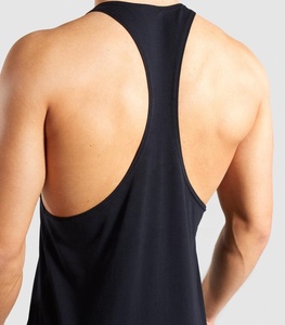 Débardeur Stringer noir de qualité supérieure | Vêtements d'entraînement pour hommes élégants et durables - Product Image 2