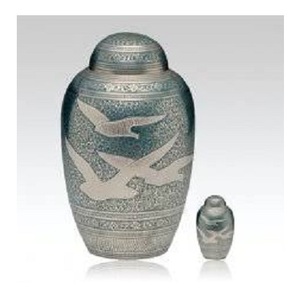 Brass Memorial Brass Metal Cremation <b>Urn</b> <b>Ashes</b> <b>for</b> Adults - Product Image 1
