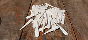 10 cm hueso Natural Carpeta de puntuación de plegado de papel de artesanía de cuero hecho a mano cartera - Product Image 4