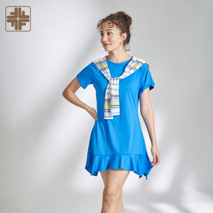 Vestidos Casuales Mini Azules Dulces y Naturales para Mujer, Diseño Elegante, Ecológicos y Lavables - Product Image 5
