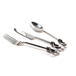Stainless Steel Full Polished Rope Handle 3 <b>PC</b> Cutlery <b>Set</b> - Product Image 1