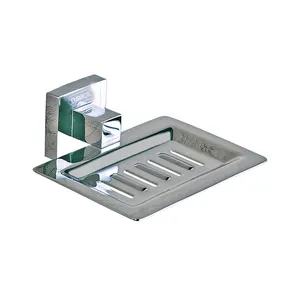 จานวางสบู่สเตนเลสสตีลเป็นมิตรกับสิ่งแวดล้อมดีไซน์ทันสมัยติดผนังทำความสะอาดง่ายสำหรับห้องน้ำ - Product Image 1