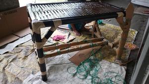 Juego de Mesa y Sillas de Comedor de Madera de Bambú de Lujo Contemporáneo, Juego de Muebles para Interiores y Exteriores para Comedor, Cafetería y Restaurante - Product Image 6