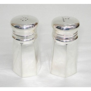 Vente chaude, ensemble sel et poivre décoratif en métal pour hôtel, design de créateur, vente en gros de flacons à sel et à poivre - Product Image 1