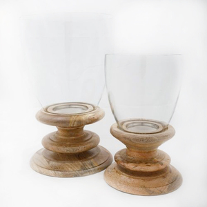 ไม้พายุเฮอริเคนตกแต่งบ้านเชิงเทียนไม้ - Product Image 1