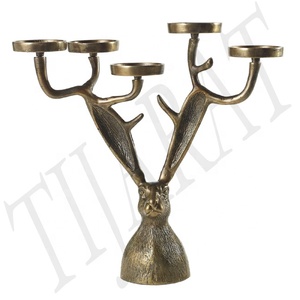 INDUSTRY TRENDING CLASSIC DESIGN METAL <b>GOLD</b> <b>CANDLE</b> HOLDER DECORATIVE <b>CANDLE</b> HOLDER USES in HOME DECORATION - Product Image 1