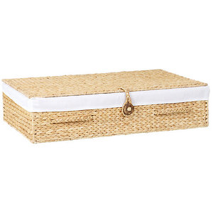 Panier en jacinthe d'eau fait à la main bac de rangement décoratif écologique naturel léger et durable organisateur de cuisine - Product Image 6