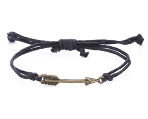 Bracelet à nœuds // Bracelet en corde // Bracelet flèche fait main Magie artisanale - Product Image 1