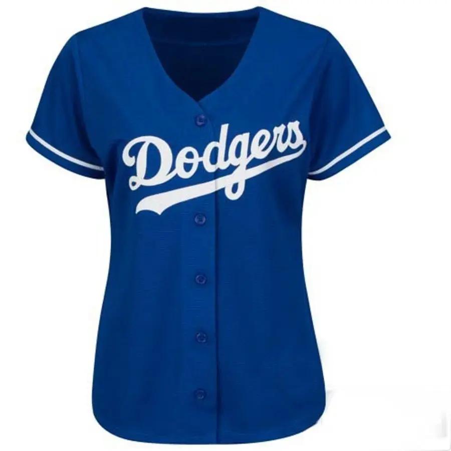 Women Dodger Royal Blue Baseball Sublimation Jerseys