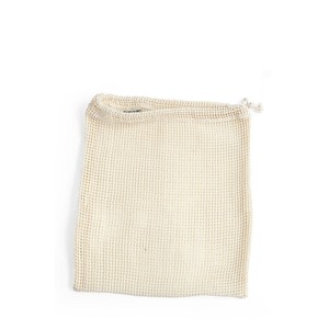 Bolso de mano de malla suave de algodón orgánico, ecológico, reutilizable, fácil de manejar, de secado rápido para el hogar, cocina tejida para vegetales promocionales - Product Image 3