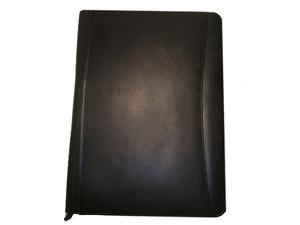 Pochette de conférence A4 personnalisée avec fermeture éclair, étui de portefeuille en cuir, organisateur de portefeuille d'affaires - Product Image 4