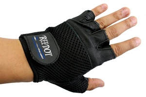 Reedot guantes de entrenamiento con protección de soporte de muñeca-guantes de gimnasio ventilados con almohadilla de palma completa y agarre fuerte para levantar, tirar - Product Image 6