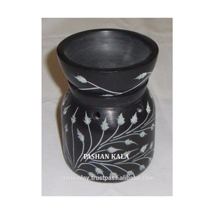 Soapstone-lámparas negras de aceite aromático - Product Image 1