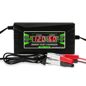 Neue Batterie Ladegerät 12V 6A Wiederaufladbare Smart Schnelles Auto auto smart schnelle blei-säure batterie ladegerät mit lcd display