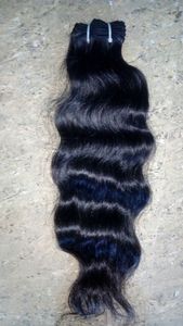 Vente en gros de haute qualité non transformés 10-30 pouces Body Wave Remy Trames de cheveux humains indiens vierges bon marché - Product Image 3