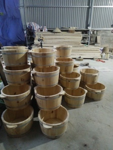 Vietnam Vintage Retro jardín Cubo de madera/bañeras & remolinos - Product Image 6