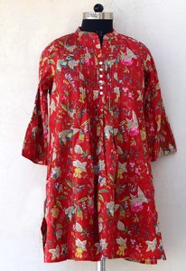 Cotton Block Print <b>Top</b> Indian Cotton Floral Design Kurti - Product Image 5