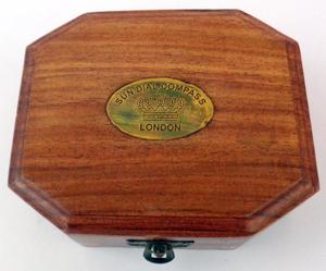 <b>Vintage</b> Brass Sundial Antique Gilbert & Sons London Directional Pendulum <b>Compass</b> in Golden Color - Product Image 3