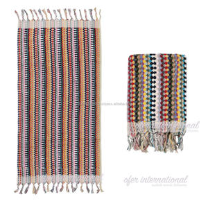 <b>Hand</b> Loomed Kitchen <b>Towel</b> 45x90cm Black and <b>White</b> - Wholesale - Product Image 4