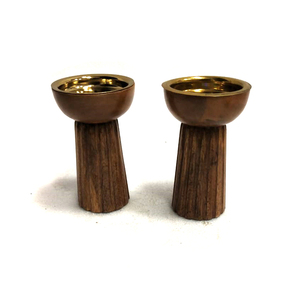 Linterna de vela de madera superventas Color de madera desgastado redondo para exteriores e interiores boda hecha a mano OEM personalizado - Product Image 2
