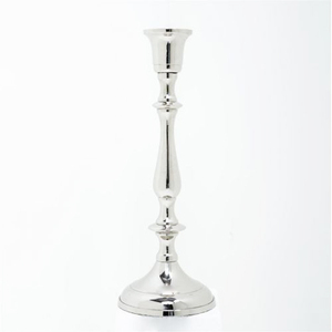 Bougeoir moderne en aluminium argenté très vendu bougeoir de pilier de mariage décoratif pour Noël pour la maison - Product Image 1