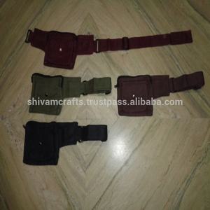 กระเป๋าคาดเอวผ้าฝ้ายขนาดเล็กกระเป๋าคาดเอวสไตล์สายคาดเอวสำหรับท่องเที่ยวอินเดีย - Product Image 1