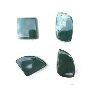 อัญมณีสีเขียวธรรมชาติหลายรูปทรงเรียบอัญมณีสีเขียวสำหรับทำเครื่องประดับงานออกแบบลูกปัด - Product Image 2
