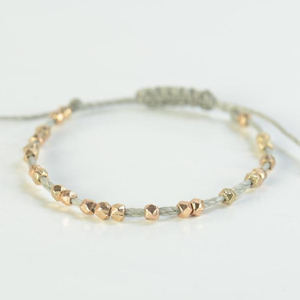 Rose gold <b>adjustable</b> <b>bracelet</b>.Silver Thread <b>Bracelet</b> Handmade Creations - Product Image 1