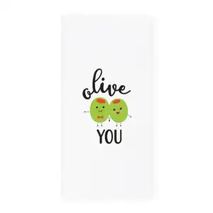 Reusable 100%cotton cheap price Low MOQ bleached logo sayings printed kitchen tea towel unique trendy indian Christmas gifts