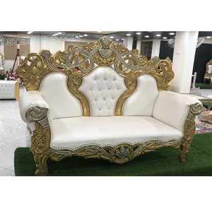 Boda India Diamante Sofá Rajwada Boda Madera Diamante Sofá Boda India Maharaja Love-Seater - Product Image 1