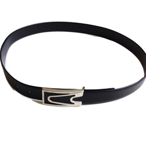   Cinturón Clásico de Cuero Negro Vera Pelle Hecho a Mano - Product Image 1
