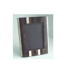 Marco de fotos con incrustación de hueso y mosaico de madera, disponible en todos los tamaños de fotos, hecho a mano para marcos de fotos de mesa - Product Image 4