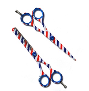 กรรไกรตัดผมใบมีดสแตนเลสพร้อมสกรูปรับได้สำหรับร้านเสริมสวย - Product Image 2