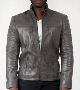 Veste en cuir PU minimale hommes tenue de printemps ville cavalier Streetwear léger mince respirant doux Flexible confortable - Product Image 1