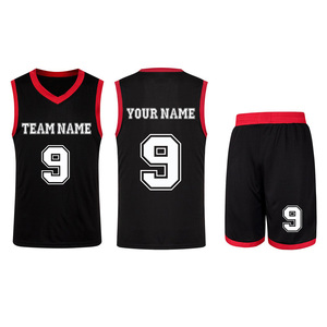 Ensemble de shorts en jersey de basket-ball pour hommes uniforme imprimé personnalisé matériau à séchage rapide respirant pour l'entraînement des tournois - Product Image 1