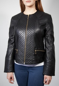 Chaqueta de cuero contemporánea para mujer, ropa de invierno para exteriores, abrigo de moda de estilo único, recién llegados, superventas, cremallera para mujer - Product Image 2