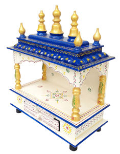 Templo Hindú de Madera al por Mayor de la India 2019, Atractivo Mandir de Madera para Pooja, Mandap de Pared, Decoración de Madera de Sheesham India - Product Image 3