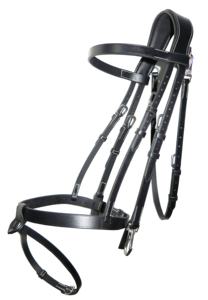 Logotipo personalizado de alta calidad, banda para cejas de cuero indio, brida, forma curva, diseño de cristal, equipo de equitación elegante para caballos - Product Image 2