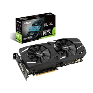 オリジナルASUSNVIDIAデュアルRTX2060O6GゲーミンググラフィックカードASUSDUAL-RTX2060-O6G-EVOゲーミングビデオカード