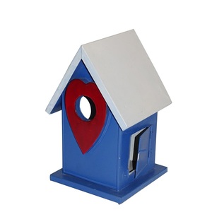 De nuevo diseño cabaña forma colorido pájaro de casa para la alimentación de aves - Product Image 5