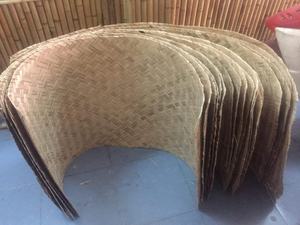 Feuille de toiture naturelle durable Panneaux de bambou et de roseau imperméables Feuille de toiture naturelle personnalisée - Product Image 6