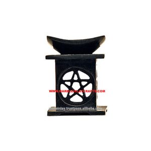 Soapstone Black Aroma <b>Oil</b> Burners & <b>Diffuser</b> - Product Image 1