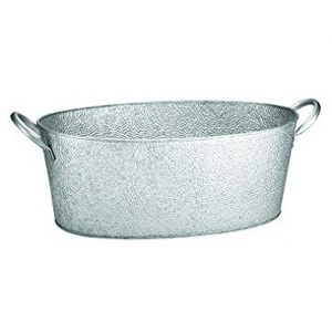 Baignoire ovale blanche rustique pour fleurs de printemps, boîtier en fer en métal, pas cher - Product Image 3