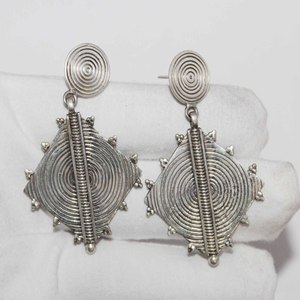 ของแท้คุณภาพ Swirl Design 925 เงินสเตอร์ลิงต่างหูห้อยเครื่องประดับสําหรับขายส่ง - Product Image 3