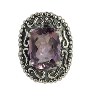 Nouvelle mode violet améthyste pierre précieuse bague faite à la main 925 bijoux en argent Sterling éternité Vermeil anneaux bijoux fins - Product Image 2